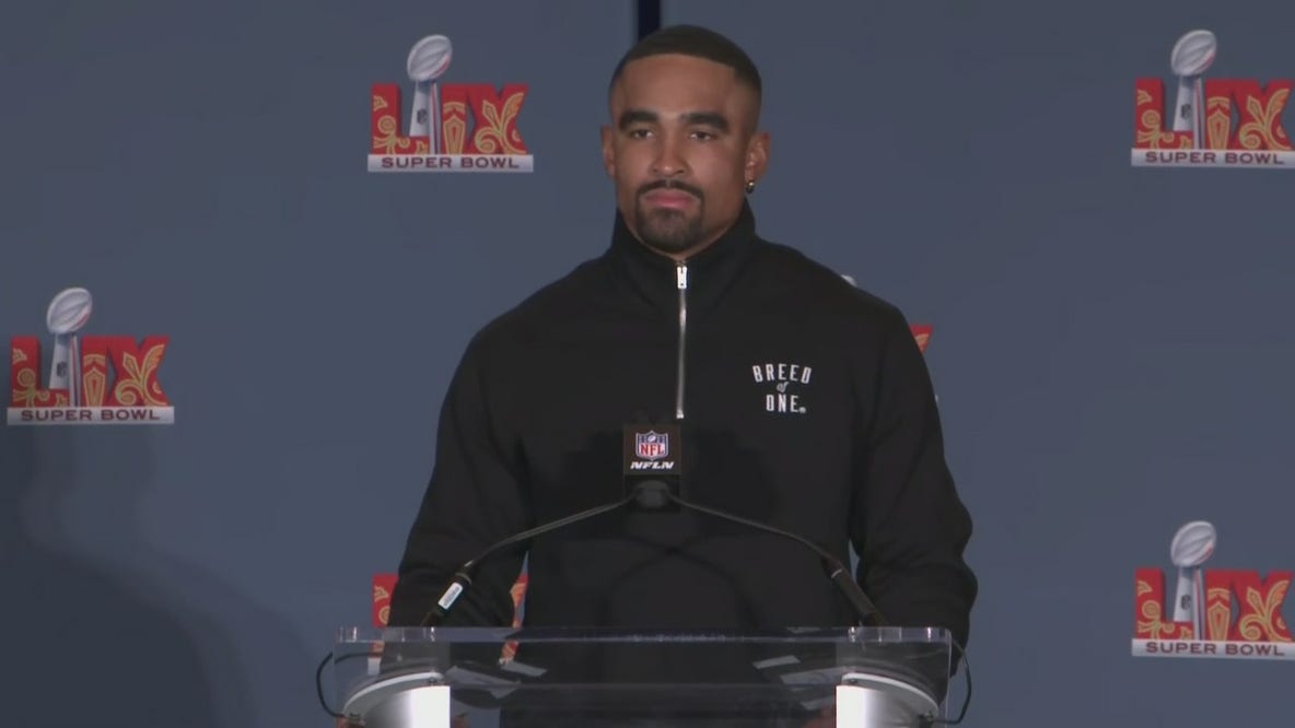 Jalen Hurts gets emotional talking about Super Bowl win